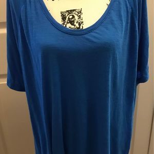 Terra & Sky Women’s Plus Size 3x (24W-26W) Blue Top
